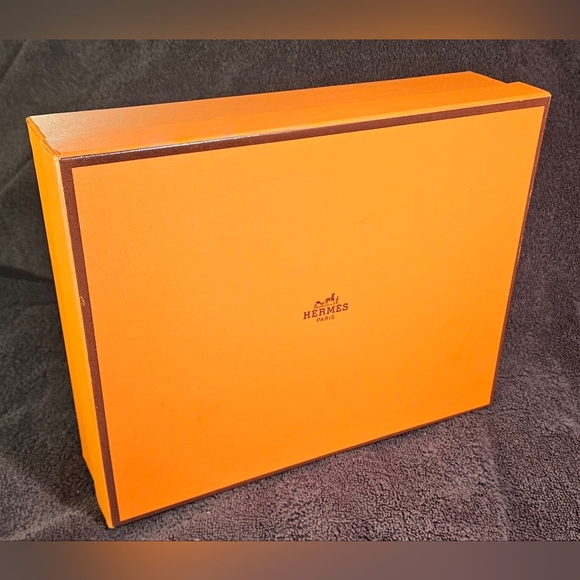 Hermes Empty Box Orange Large Gift Storage Travel Display Replacement Shopping - Picture 2 of 13